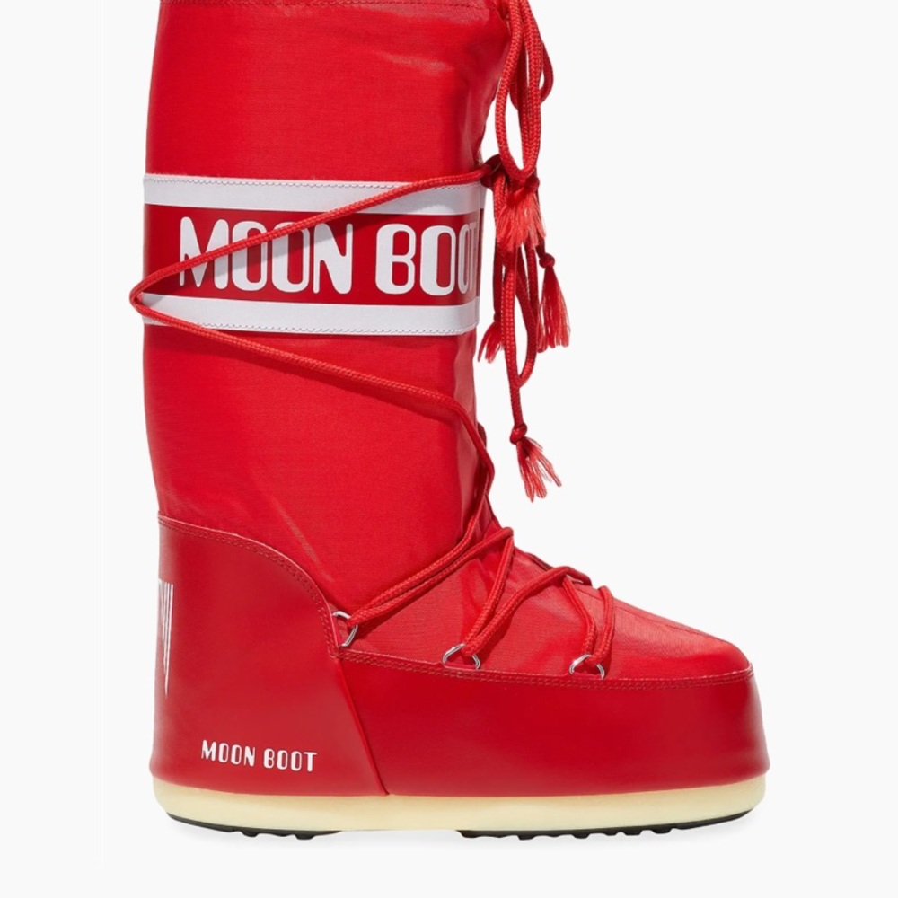 Moon Boot Red Snow Boots